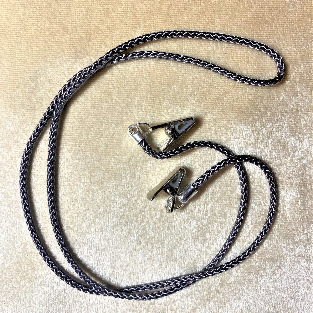 Grey Nylon Cord Eyeglass/Mask Chain #1440